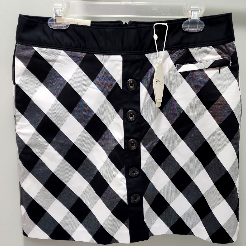 Greg Norman Sport Skort, Size 10, Black & White